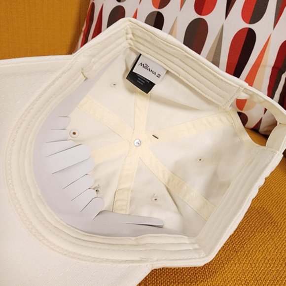 Disney Moana 2 Pua Chenille Embroidered White Dad Hat Baseball Cap NEW - Picture 10 of 12